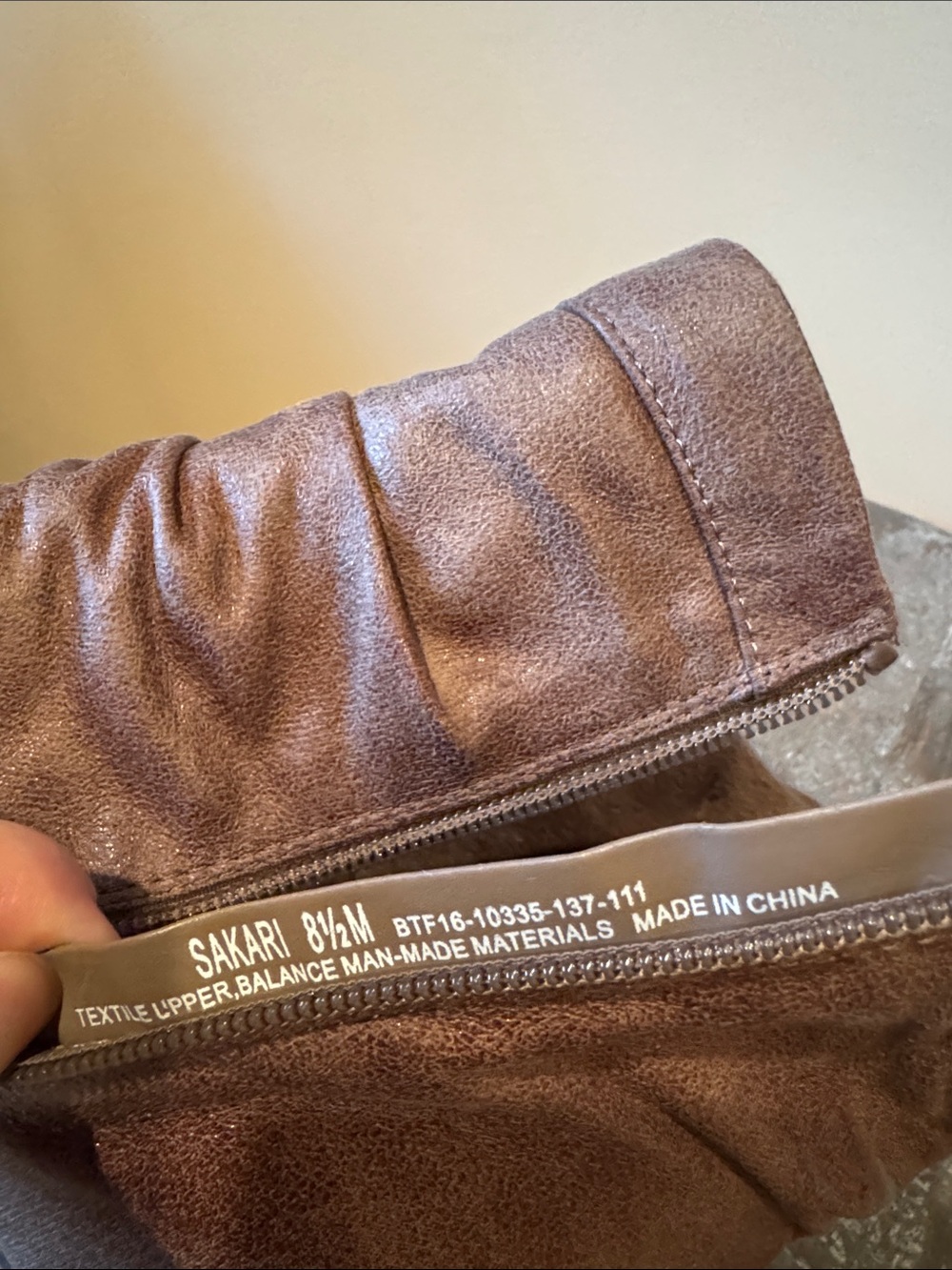 BareTraps Brown Sakari Ruched Ankle Booties with Side Zip Size 8.5M - Picture 7 of 11
